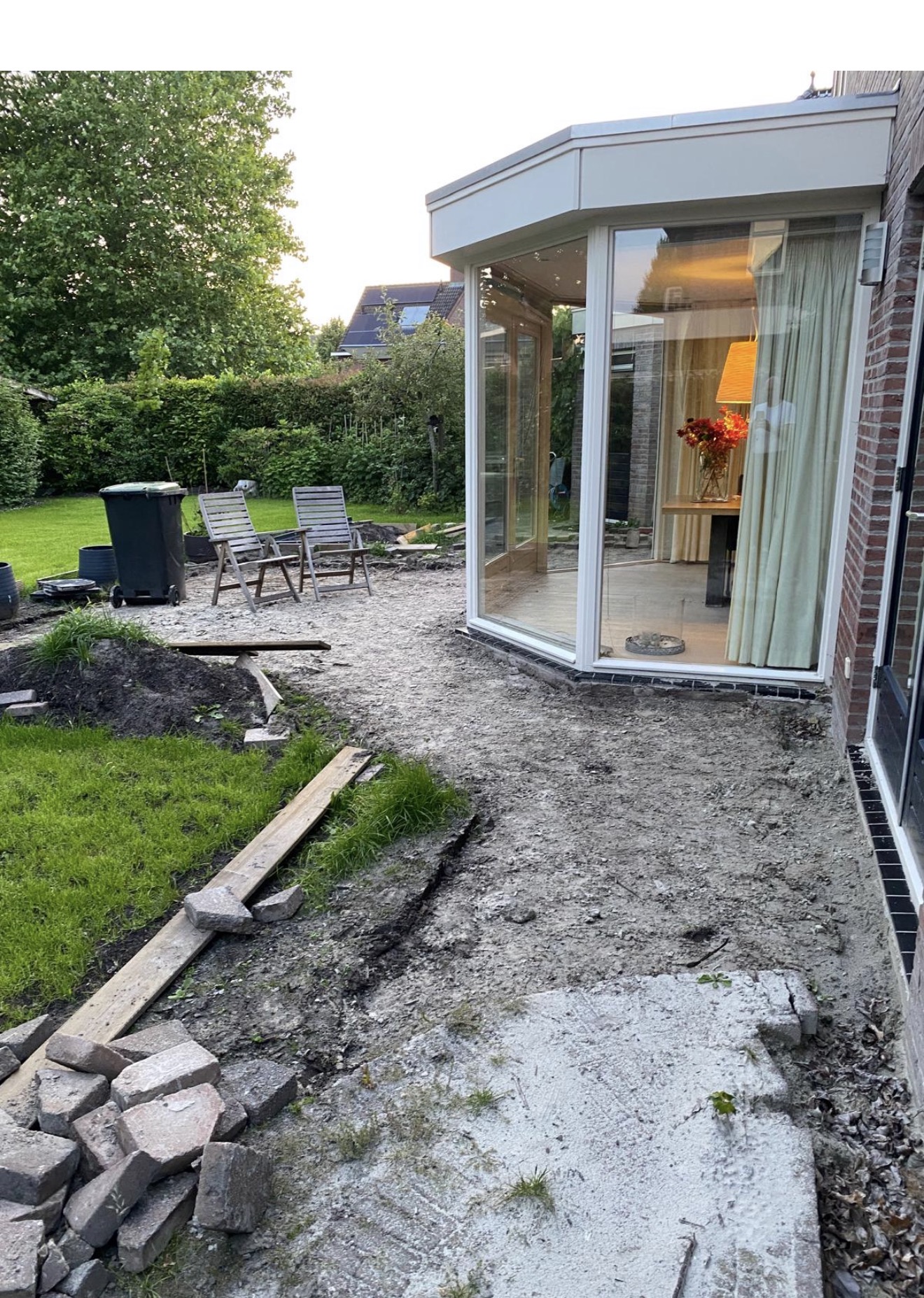 Oude bestrating voor aanvang van het project in Assen